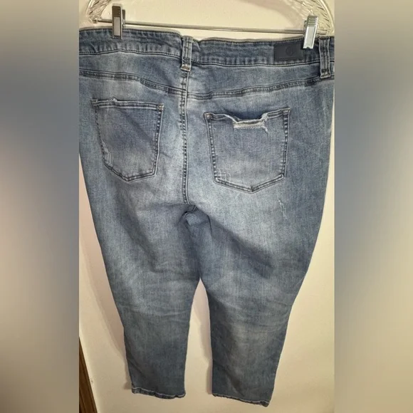 Revelry Light Blue Distressed Skinny Jeans - Picture 2 of 5